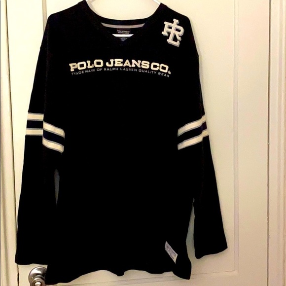 Vintage Polo jeans black & white sweater size: XL